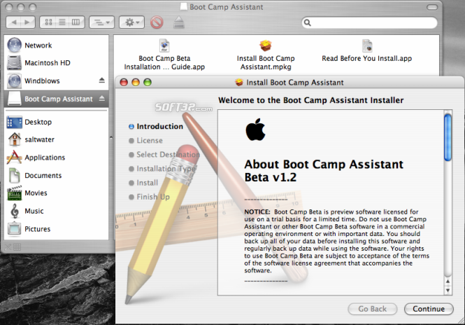boot camp for mac os x download